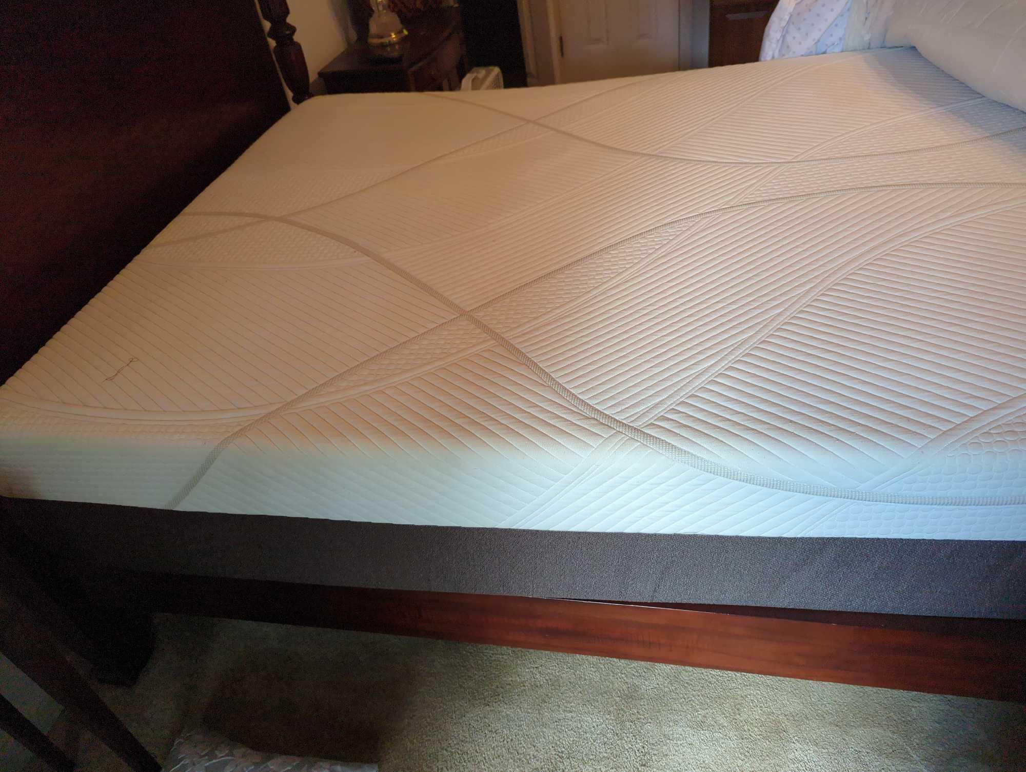 (MBR)FULL SIZE THERAPEDIC CRESSIDA MATTRESS, WITH EASE FULL SIZE BOX SPRING, COMES WITH REMOTE,