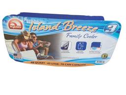 Igloo Island Breeze 48 Quart Family Cooler with Cool Riser Technology, Made in USA