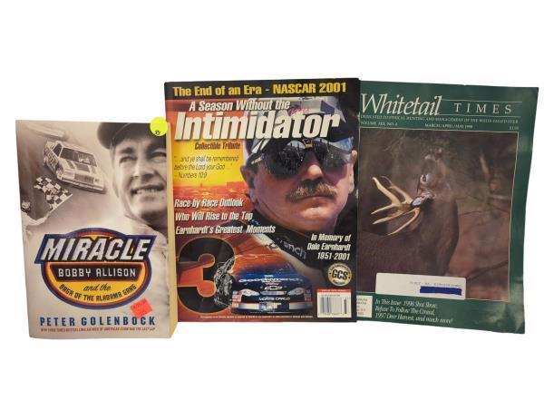 Lot of 3 Magazines to Include NASCAR 2001 Season & Whitetail Times Magazine Bundle
