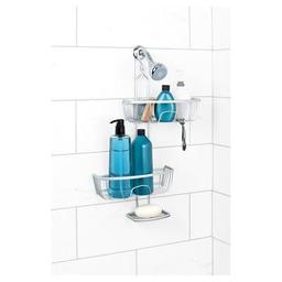 NeverRust Aluminum 4-Way Adjustable Shower Caddy in Satin Chrome