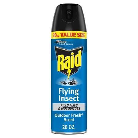 Raid Outdoor Defense Flying Insect Killer Bug Spray Value Size 20 Oz