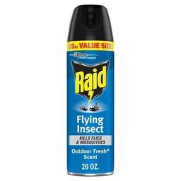 Raid Outdoor Defense Flying Insect Killer Bug Spray Value Size 20 Oz