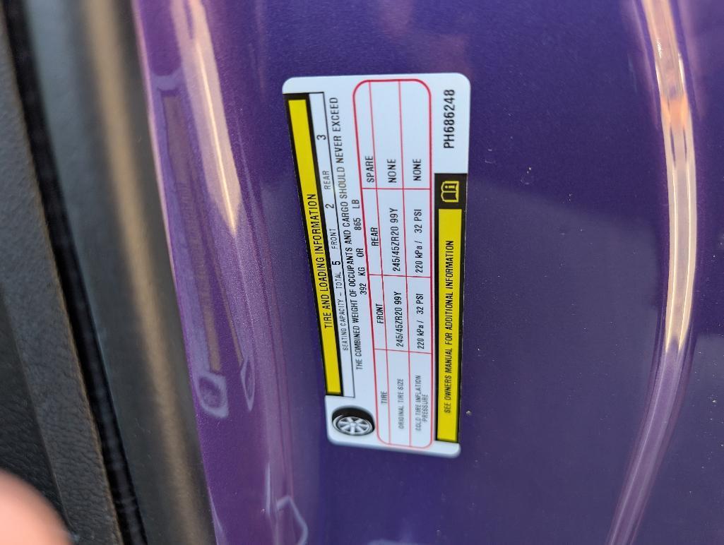 2023 Dodge Challenger R/T Scat Pac Plus - Plum Crazy, 13 Miles, VIN: 2C3CDZFJ0PH686248