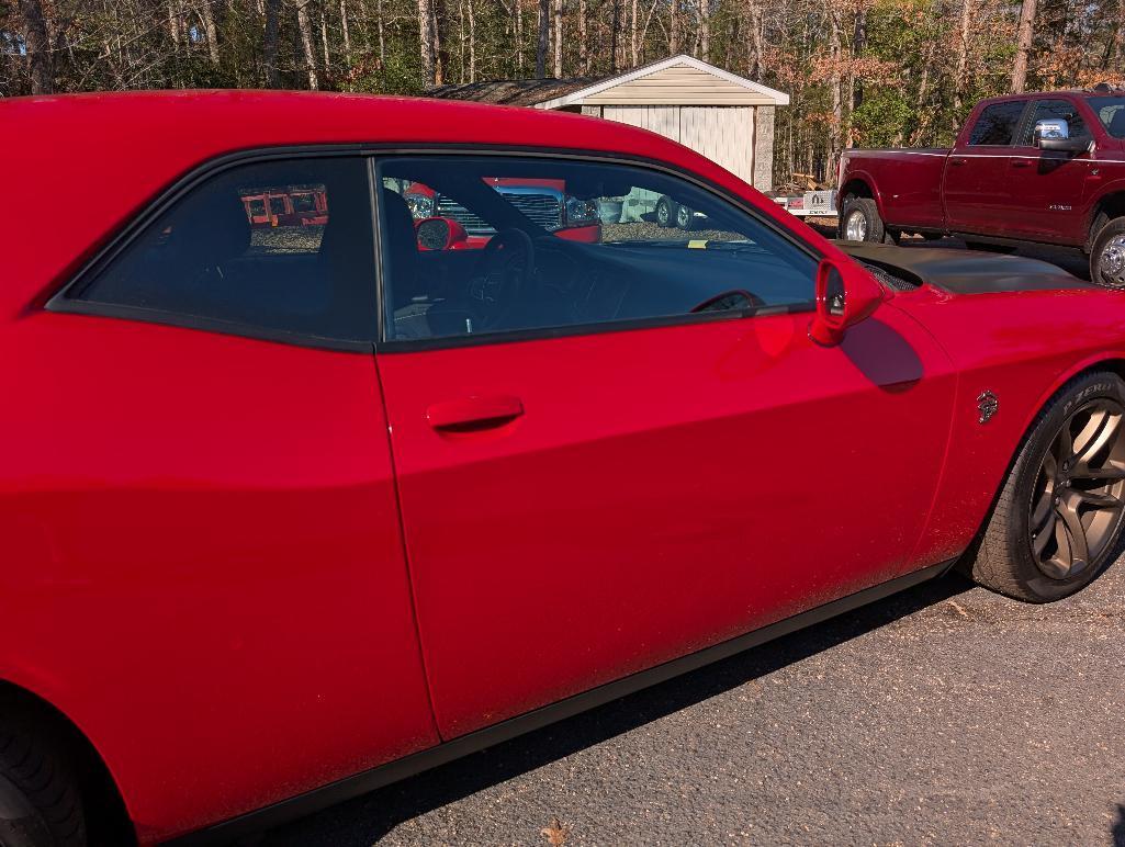 2022 Dodge Challenger Redeye Hellcat - Tor Red, Matte Black Hood & Trim, 516 Miles, VIN: