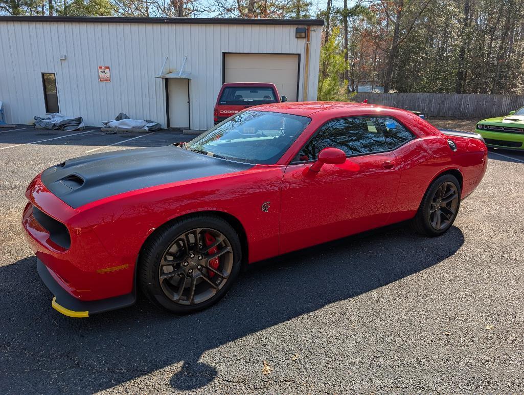 2022 Dodge Challenger Redeye Hellcat - Tor Red, Matte Black Hood & Trim, 516 Miles, VIN:
