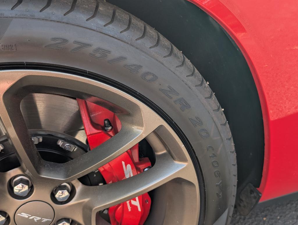 2022 Dodge Challenger Redeye Hellcat - Tor Red, Matte Black Hood & Trim, 516 Miles, VIN: