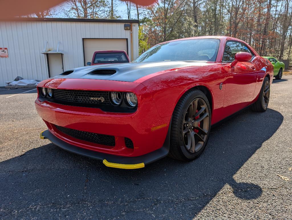 2022 Dodge Challenger Redeye Hellcat - Tor Red, Matte Black Hood & Trim, 516 Miles, VIN: