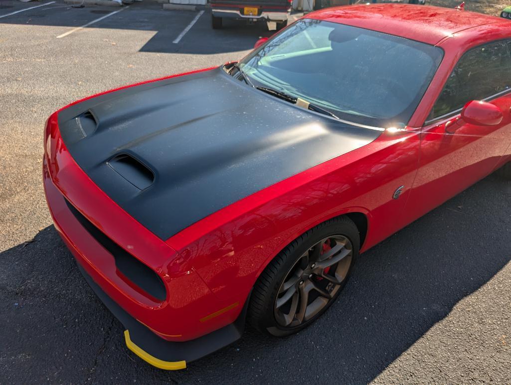 2022 Dodge Challenger Redeye Hellcat - Tor Red, Matte Black Hood & Trim, 516 Miles, VIN: