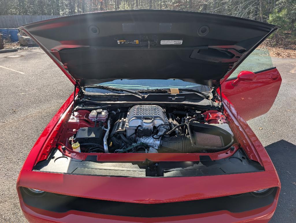 2022 Dodge Challenger Redeye Hellcat - Tor Red, Matte Black Hood & Trim, 516 Miles, VIN: