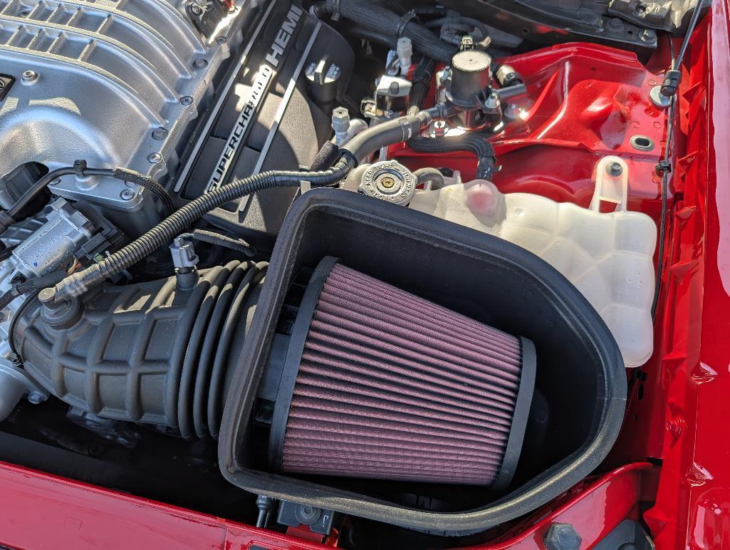 2022 Dodge Challenger Redeye Hellcat - Tor Red, Matte Black Hood & Trim, 516 Miles, VIN: