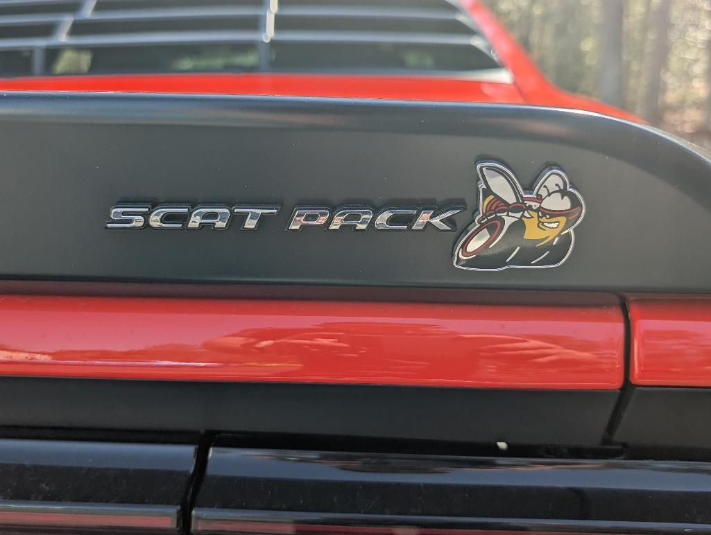 2023 Dodge Challenger 6- Speed Scat Pac - Go Mango with Shaker Hood, 1114 Miles, VIN: