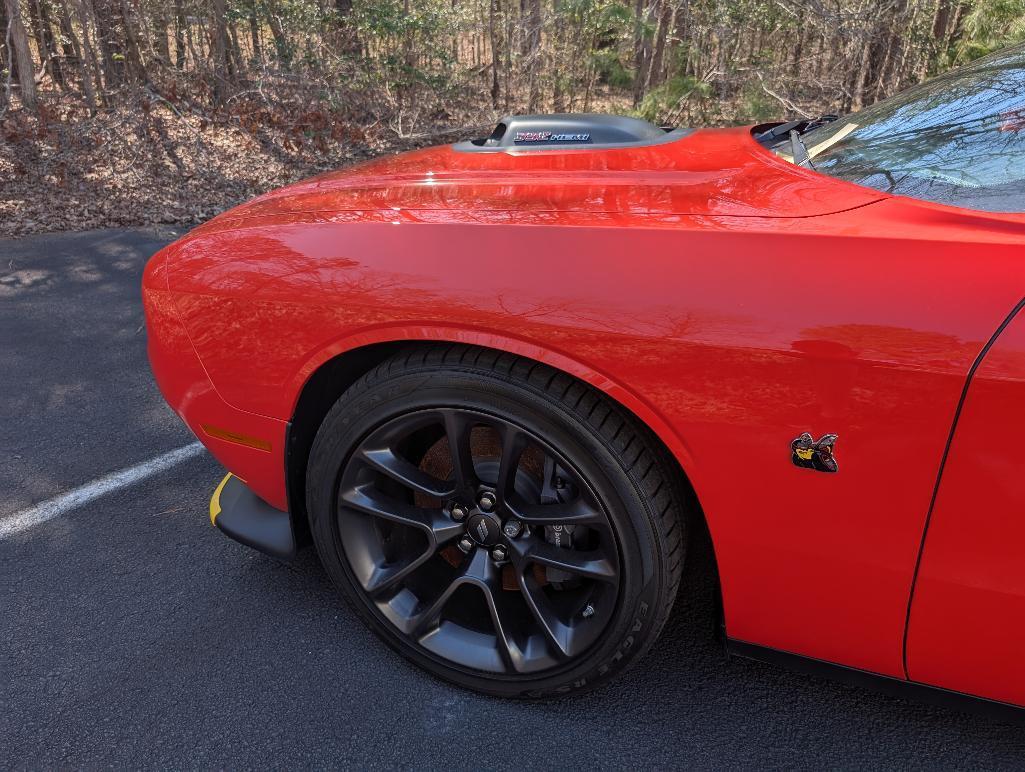 2023 Dodge Challenger 6- Speed Scat Pac - Go Mango with Shaker Hood, 1114 Miles, VIN: