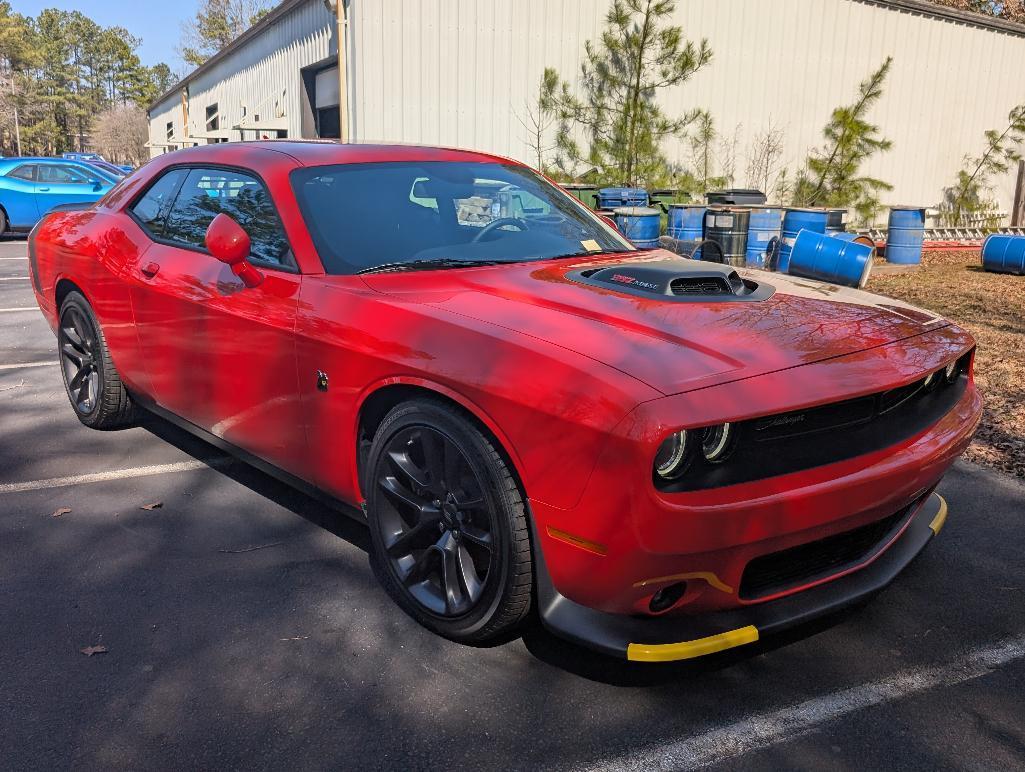 2023 Dodge Challenger 6- Speed Scat Pac - Go Mango with Shaker Hood, 1114 Miles, VIN: