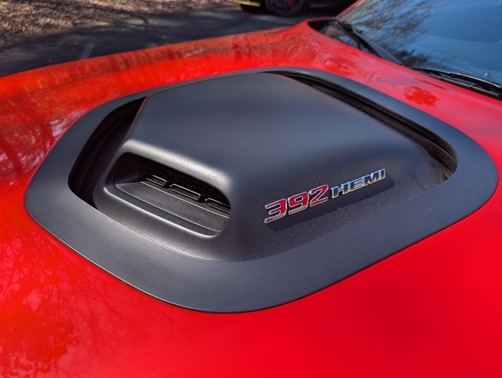 2023 Dodge Challenger 6- Speed Scat Pac - Go Mango with Shaker Hood, 1114 Miles, VIN: