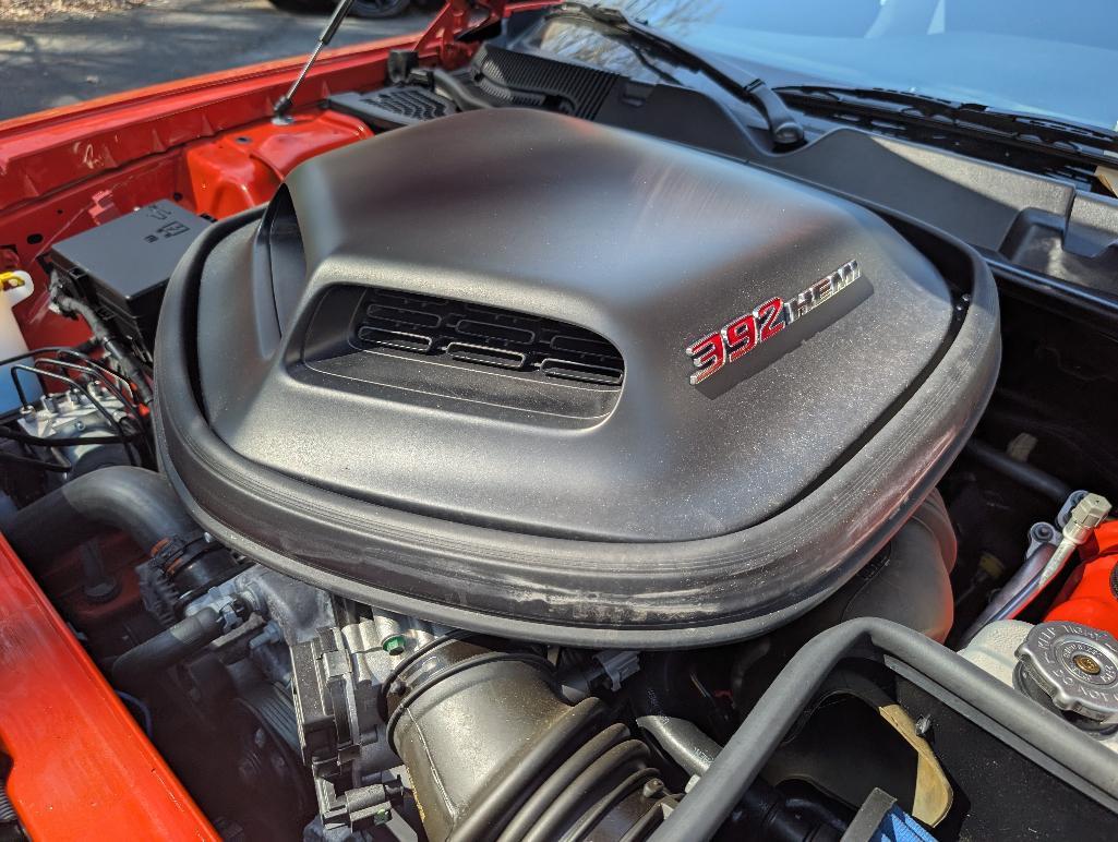 2023 Dodge Challenger 6- Speed Scat Pac - Go Mango with Shaker Hood, 1114 Miles, VIN: