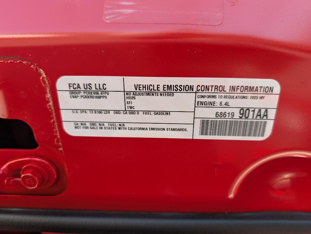 2023 Dodge Challenger R/T Scat Pac - Tor Red, 6- Speed, VIN: 2C3CDZFJXPH665603, 90 Miles.