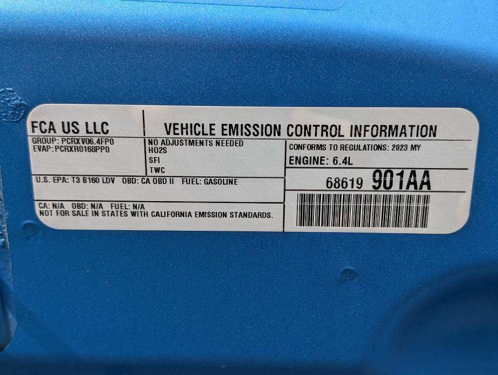 2023 Dodge Challenger Scat Pac - B- 5 Blue, 644 Miles, VIN: 2C3CDZFJ1PH557497