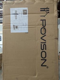 POVISON 71-98 INCH EXTENDABLE TV STAND WITH STORAGE SOLID WOOD TV MEDIA CONSOLE MODERN RETRACTABLE