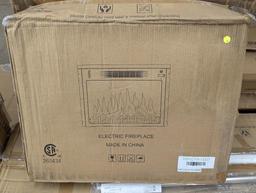 CAMBRIDGE 23 INCH MULTI COLOR LED ELECTRIC FIREPLACE INSERT WITH REMOTE CONTROL