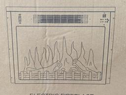 CAMBRIDGE 23 INCH MULTI COLOR LED ELECTRIC FIREPLACE INSERT WITH REMOTE CONTROL