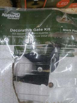 National Hardware Decorative Gate Kit in Black Finish