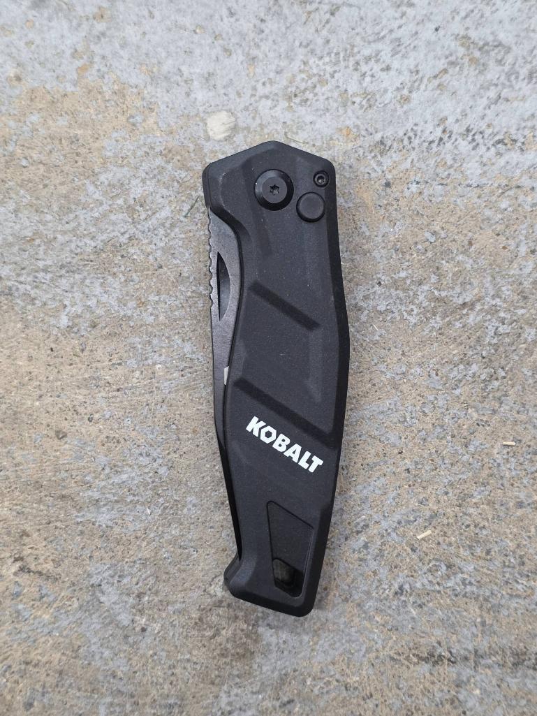 Kobalt Folding Pocket Knife With Belt Clip