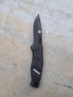 Kobalt Folding Pocket Knife With Belt Clip
