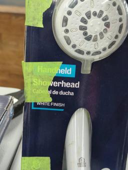 Project Source Handheld Showerhead in White Finish, Model #5285425