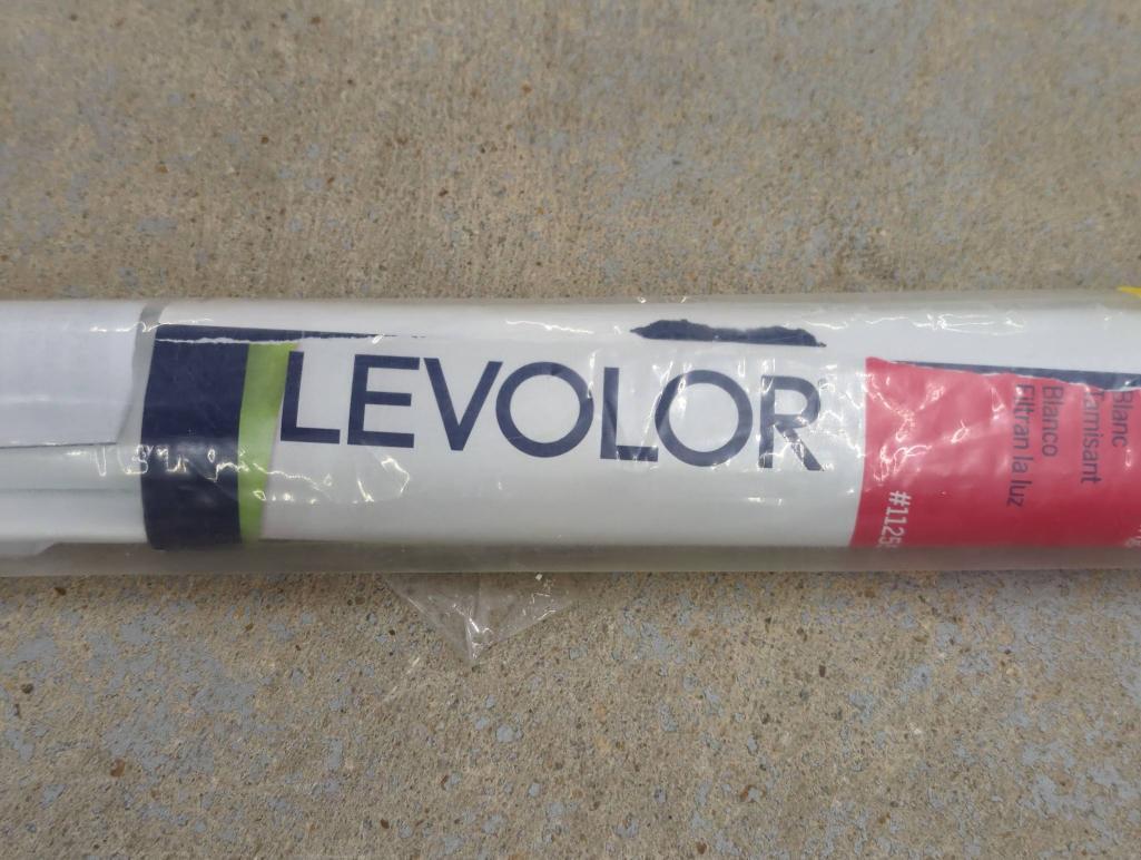 Levolor Light-Filtering Vinyl Roller Shade, White, Model #1125650