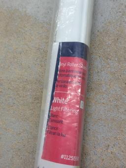 Levolor Light-Filtering Vinyl Roller Shade, White, Model #1125650