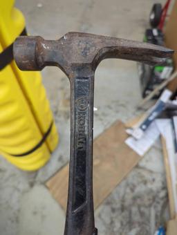 Rustic Metal Claw Hammer with Textured Grip Handle