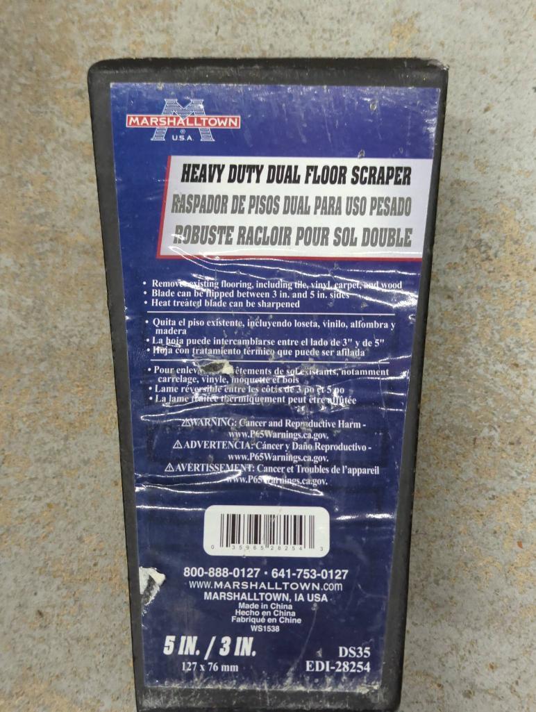 Marshalltown Heavy Duty Dual Floor Scraper, 5-Inch Blade