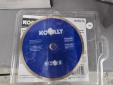 Kobalt 7-Inch Diamond Saw Blade in Open Box