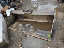 66-Inch Heavy-Duty Steel Loader Bucket Attachment
