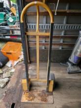 Yellow Steel Hand Truck with Pneumatic Tires