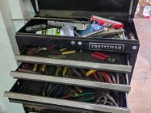 Contents of Top and Three Drawers of Craftsman Tool Chest