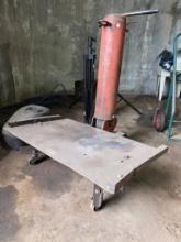 Pneumatic Hydraulic Lift Cart with Metal Platform