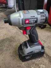 Porter-Cable 18V Cordless Impact Driver with NiCad Battery