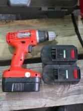 Black & Decker 18V Cordless Drill with 3 Batteries
