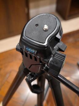 Polaroid Tripod with Adjustable Legs and Mounting Plate