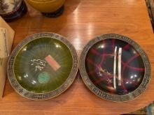 Hand-Painted Decorative Plates, 11 3/4 Inches