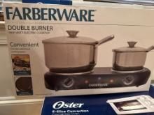 Farberware Double Burner 1800-Watt Electric Cooktop