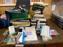 Items Including Supplies, Notebooks, and Accessories