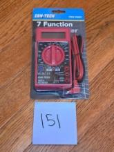 Cen-Tech 7 Function Digital Multimeter, Model 98025, New in Packaging