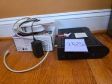Netgear Router and Motorola Modem with Accessories