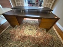Mid-Century Modern Executive Desk with Raised Work Surface