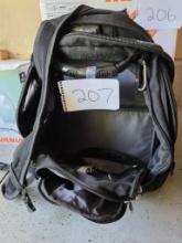 SwissGear Black Travel Backpack with Multiple Compartments