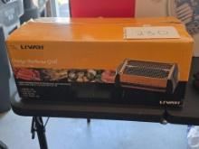 Livart Orange Barbecue Grill Model LV-982 with Stainless Steel Grid