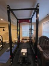 Rogue Fitness RM-6BT Monster 2.0 Rack, Adjustable Bench, and Accessories