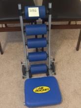 Ab Rocket Exercise Machine with Blue Cushioned Rollers